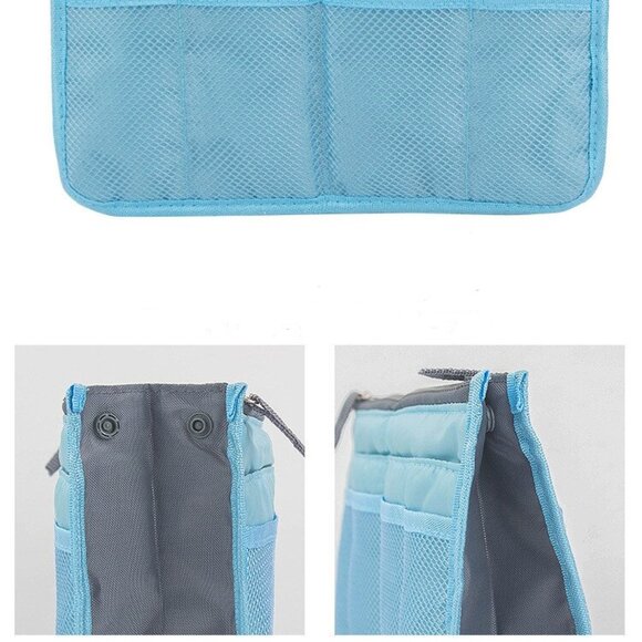 Handbag Organizer Insert / Purse Tote Aqua Blue- NWT - Picture 6 of 7